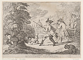 City Foulers-Mark!, Thomas Rowlandson British, Etching