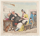 The Crowe & The Pigeon, Thomas Rowlandson  British, Hand-colored etching