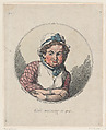 Good Morning To You, Thomas Rowlandson British, Hand-colored etching