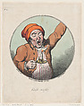 Good Night, Thomas Rowlandson British, Hand-colored etching