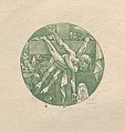 Christ before Pilate, a circular composition, Jean Charlot  French, Lithograph on zinc