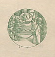 Christ taken down from the cross, a circular composition, Jean Charlot  French, Lithograph on zinc
