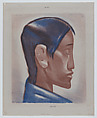 Head of an Indian man facing right, Jean Charlot  French, Colour lithograph on stone