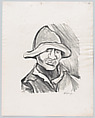 Portrait of a man wearing a hat (head and shoulders), Pablo Esteban O'Higgins  American, Lithograph