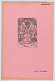 Page 14: A  woman dancing, advertisment for the song 'La Serpentina', from '36 Grabados' (Mexico, 1943), José Guadalupe Posada  Mexican, Type-metal engraving on pink paper