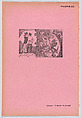 Page 22: a man with his arm around a woman, demons terrorising another man at right, from '36 Grabados' (Mexico, 1943), José Guadalupe Posada  Mexican, Type-metal engraving on pink paper