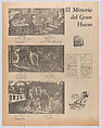 A large folio newspaper entitled 'Extra, Extra, War, Skulls/Skeletons Hesitant about the War' comprising six pages richly illustrated; page 1 by Zalce, page 2 by Chávez Morado, page 3 by O'Higgins, page 4 Mendez, page 5 by Chávez Morado, page 6 by O'Higgins, José Chávez Morado (Mexican, 1909–2002), Lithographs, linocuts, letterpress