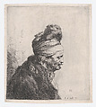 Bust of an Old Man Wearing a Fur Cap, Jan Lievens Dutch, Etching, second state of four