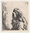 Man in a Turban Facing Left, Jan Lievens Dutch, Etching; fourth state