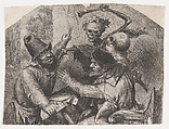 Death and Card Players, Jan Lievens Dutch, Etching