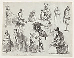 Study of Thirteen Figures, Jean Jacques de Boissieu  French, Etching