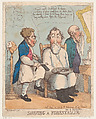 Shaving a Forestaller, Thomas Rowlandson  British, Hand-colored etching