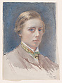 Self-portrait, aged 21, Sir William Blake Richmond British, Watercolor