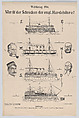 Wer ist der Schrecken der engl. Handelsflotte?, M. Herzog & Company German, Commercial lithograph