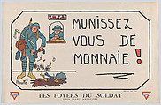 Munissez vous de monnaie!, Rouffé  French, Commercial color lithograph