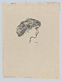 Bertha Kalis (study for poster), Ernest Haskell American, Lithograph