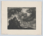 Eagle Rock, Ernest Haskell American, Mezzotint