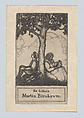 Ex Libris Martin Birnbaum, Ernest Haskell American, Etching
