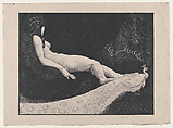 Odalisque, Henry Weston Keen British, Lithograph