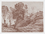Souvenir of Italy, Camille Corot  French, Transfer lithograph; first state of two