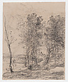 The Belfry of St.-Nicolas-les-Arras, Camille Corot  French, Lithograph; second state of two