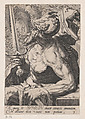 Simeon, from "The Twelve Sons of Jacob", Jacques de Gheyn II  Netherlandish, Engraving