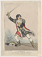 Mr. Kean in the Character of Richard the Third, George Cruikshank British, Etching, hand-colored