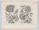 Series of Small Flower Motifs, Plate 5, Paul Androuet Ducerceau French, Etching