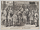Plate 3: Charles V Crowned Emperor entering Rome with the Pope, from the Triumphs of Charles V, Cornelis Boel Netherlandish, Etching and engraving