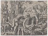The Climbers, Agostino Veneziano (Agostino dei Musi)  Italian, Engraving