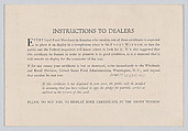 The United States Food Administration certificate, United States Food Administration, Commercial color lithograph