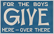 Give, Anonymous, American, 20th century American, Commercial color lithograph