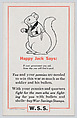 Happy Jack Says, Thornton W. Burgess  American, Commercial color lithograph