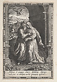 Joachim and Anne Meeting at the Golden Gate, Anonymous, Engraving