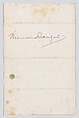 Letter to Adrien Dauzats, Eugène Delacroix (French, Charenton-Saint-Maurice 1798–1863 Paris), Pen and brown ink