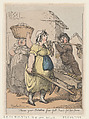 Here's Your Potatoes, Four Full Pounds for Two Pence, Thomas Rowlandson British, Hand-colored etching