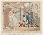 An Old Member on his Road to the House of Commons, Thomas Rowlandson  British, Hand-colored etching