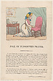 Poll of Plymouth's Prayer, Thomas Rowlandson British, Hand-colored etching