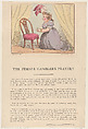 The Female Gambler's Prayer!!, Thomas Rowlandson British, Hand-colored etching