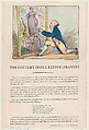 The Lottery Office Keeper's Prayer!!, Thomas Rowlandson British, Hand-colored etching