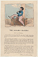 The Sailor's Prayer!!, Thomas Rowlandson British, Hand-colored etching
