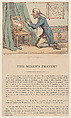 The Miser's Prayer, Thomas Rowlandson  British, Hand-colored etching