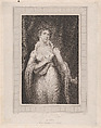 Miss O'Neill as Juliet, James Godby  British, Stipple engraving on chine collé