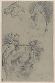 Drunken Silenus, after Rubens, Eugène Delacroix  French, Graphite