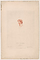 Miss O'Neil in Juliet, Charles Turner  British, Stipple engraving, printed in red ink