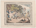 School for Honour, Thomas Rowlandson  British, Hand-colored etching
