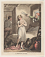 A Snip in a Rage, Thomas Rowlandson  British, Hand-colored etching