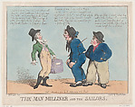 The Man Milliner and the Sailors, Thomas Rowlandson  British, Hand-colored etching