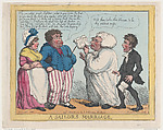 A Sailor's Marriage, Thomas Rowlandson  British, Hand-colored etching