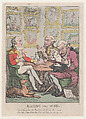 Raising the Wind, Thomas Rowlandson  British, Hand colored etching